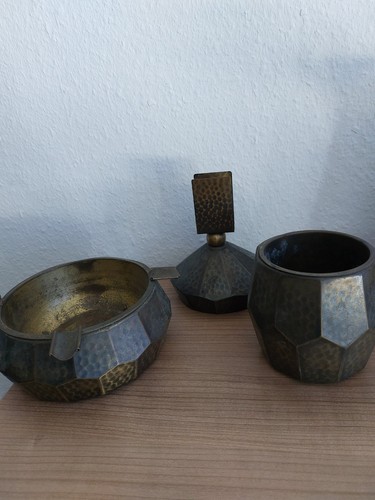 Raucher set gehämmertes - raucher-set,,