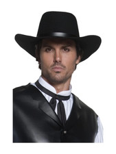 Schwarzer Cowboyhut Gunslinger
