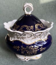 WEIMAR JUWEL Katharina Deckeldose BONBONIERE Dose GOLD KOBALT-BLAU Thüringen