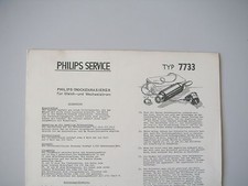 Schaltbild + Ersatzteilliste Philips Rasierer 7733