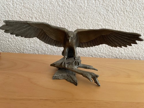 Zinn skulptur adler - zinn-skulptur, e.