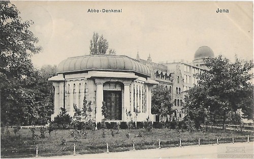 Jena abbe denkmal - ak, jena.
