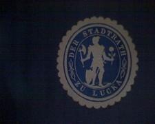 Siegelmarke Der Stadtrath zu Lucka  