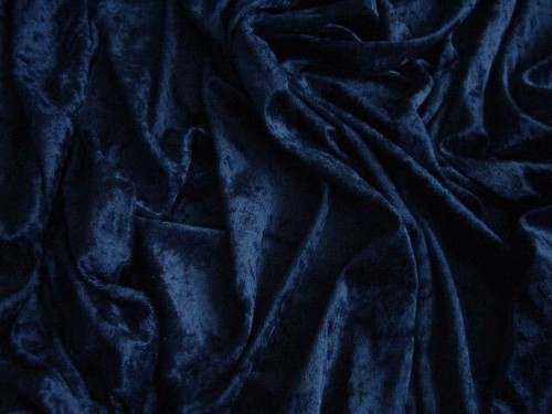 Pannesamt samt nacht blau - pannesamt,