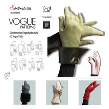 Schnittmuster Handschuhe sehr schick von Vogue 8311 in Gr. S-M-L