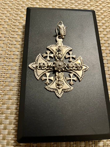 Kreuz anhänger aus silber - kreuz,