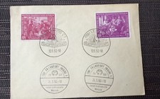 DDR, Leipziger Frühjahrsmesse  1950, Sammlerumschlag mit SST , Mi.248/49