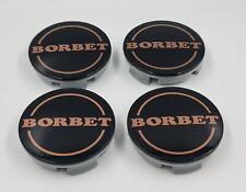 4X Borbet Nabenkappe copper
