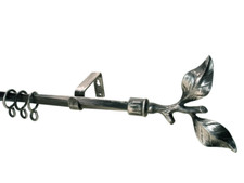 Gardinenstange Schmiedeeisen Rohr verdreht 16mm Blatt incl Ringe  % Sale  %