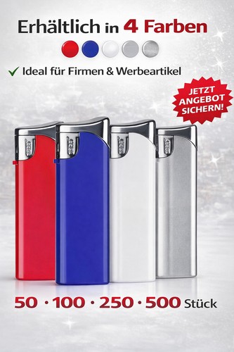 100 feuerzeuge mit - 100, gravur