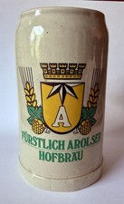 Bierkrug / Maßkrug Fürstlich Arolser Hofbräu