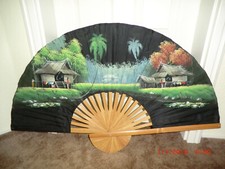 Fächer/Handfächer - ca. 100 cm - asiatisches Motiv