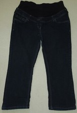 C&A Yessica Damen Umstandsjeans gekürzt, Gr. 44, Innenbeinlänge: 65 cm, Blau