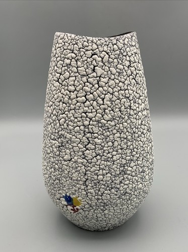 Keramik geknitterte lava vase - geknitterte,