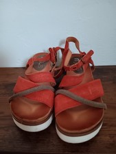 Mjus Plateausandale Gr. 39 Rotbraun Sandale Keilabsatz