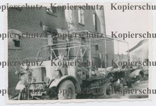 8716a❚ ORIGINAL Foto, zerstörter englischer LKW in Poperinge , Belgien