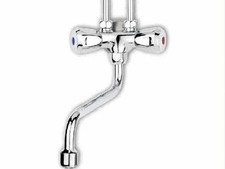 Thermoflow Spültischarmatur Armatur Qmix10 Niederdruck, 2-Griff