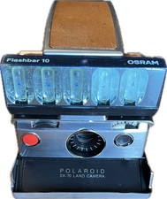 Polaroid SX 70 silber - Land Camera - Sofortbildkamera - Blitz - Tasche