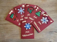 DiY Weihnachtskarten - Sechs