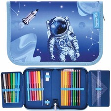 Herlitz Schüleretui Cosmic Explorer Federmappe Federtasche Astronaut gefüllt