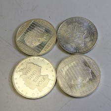 4 x 10 Euro Silber BRD Gedenkmünzen bis 2010 = 66,8 g Feinsilber       56/3