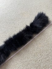 Pelzschal Pelzkragen Blaufuchs Nachtblau Dunkelblau Geschenkidee  Federleicht 