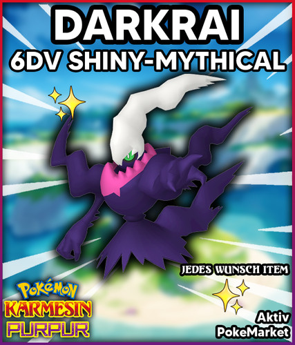 Darkrai shiny 6dv - darkrai, ✨