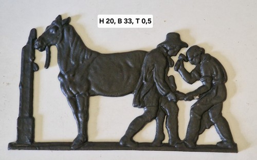 Gusseisen wandbild relief - gusseisen, –