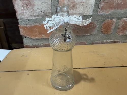 Glasflasche vase shabby chic - vase,