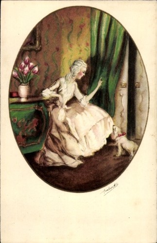 Künstler dame in - künstler, ak