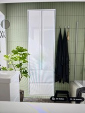 IKEA Ängsjön Hochschrankmit Türen/Schubladen, Hochglanz weiß, 60x35x195 cm