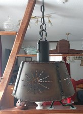 Rustikale Deckenlampe Hängelampe aus Kupfer