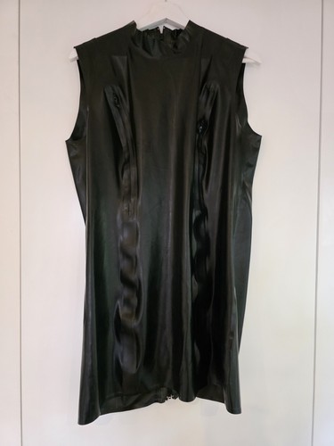 Simon latex minikleid mit - o.,