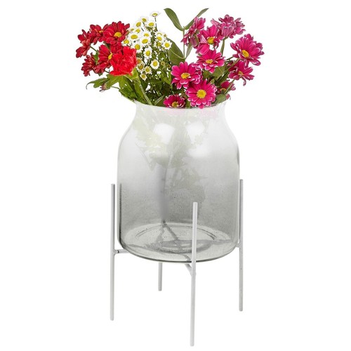Glas blumenvase mit - blumenvase,