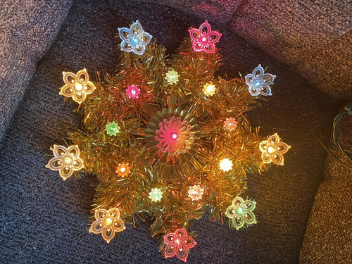 Weihnachtsstern gold retro - gold,