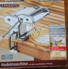 Nudelmaschine manuell, Ernesto, für  Spaghetti, Fettuccine und Lasagne