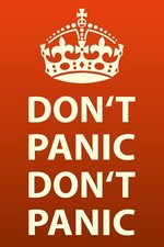 Blechschild 30x40 don - don´t, panic