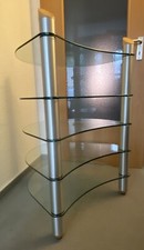 Modernes und formschönes  HiFi-Rack mit 5 Ebenen aus Glas