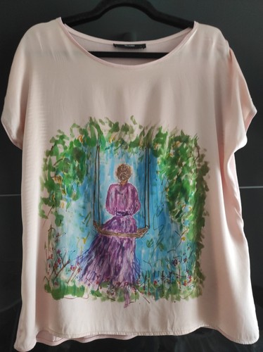 Seidenshirt l - gr.,