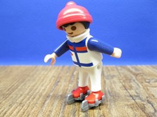 Junge mit Schlittschuhe Figur Kind City Winter Fun Freizeit Playmobil PF143