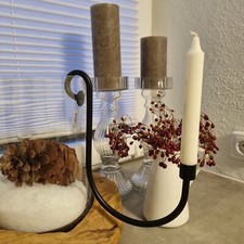 Kerzenhalter hängend schwarz