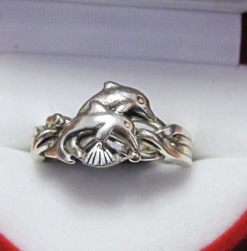 Delfin puzzle ring 925 - puzzle,