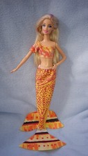Barbie Teresa Puppen Kleidung 2tlg Meerjungfrau Flosse + Top Set Nixe K57