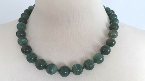 Moosachat grün collier - moosachat,