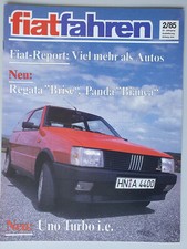 Fiat fahren 2/1985 Uno Turbo i.e. Regata Brise Panda bianca Hymer 644 Super Fiat