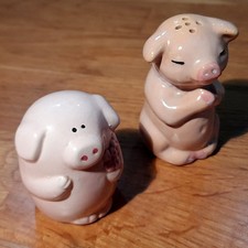 Salzstreuer · Zahnstocherhalter · Schweine · Keramik