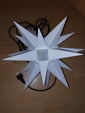 Original Herrnhuter Stern 40 cm Groß Weiß mit Gratis Original Kabel 