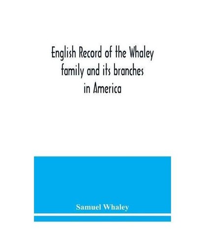 English record the whaley - english,