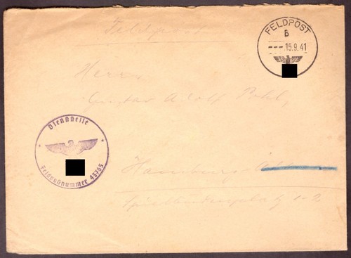 Feldpostbrief 1941 nach