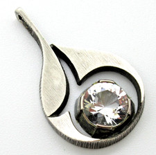 TOP DESIGNER Anhänger 925 Sterling Silber KARL LAINE Finnland Modernist 70s COOL